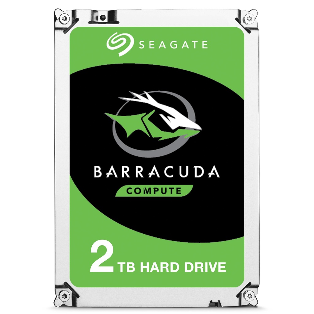 2TB SATA3 Seagate Barracuda Harður Diskur, 256MB