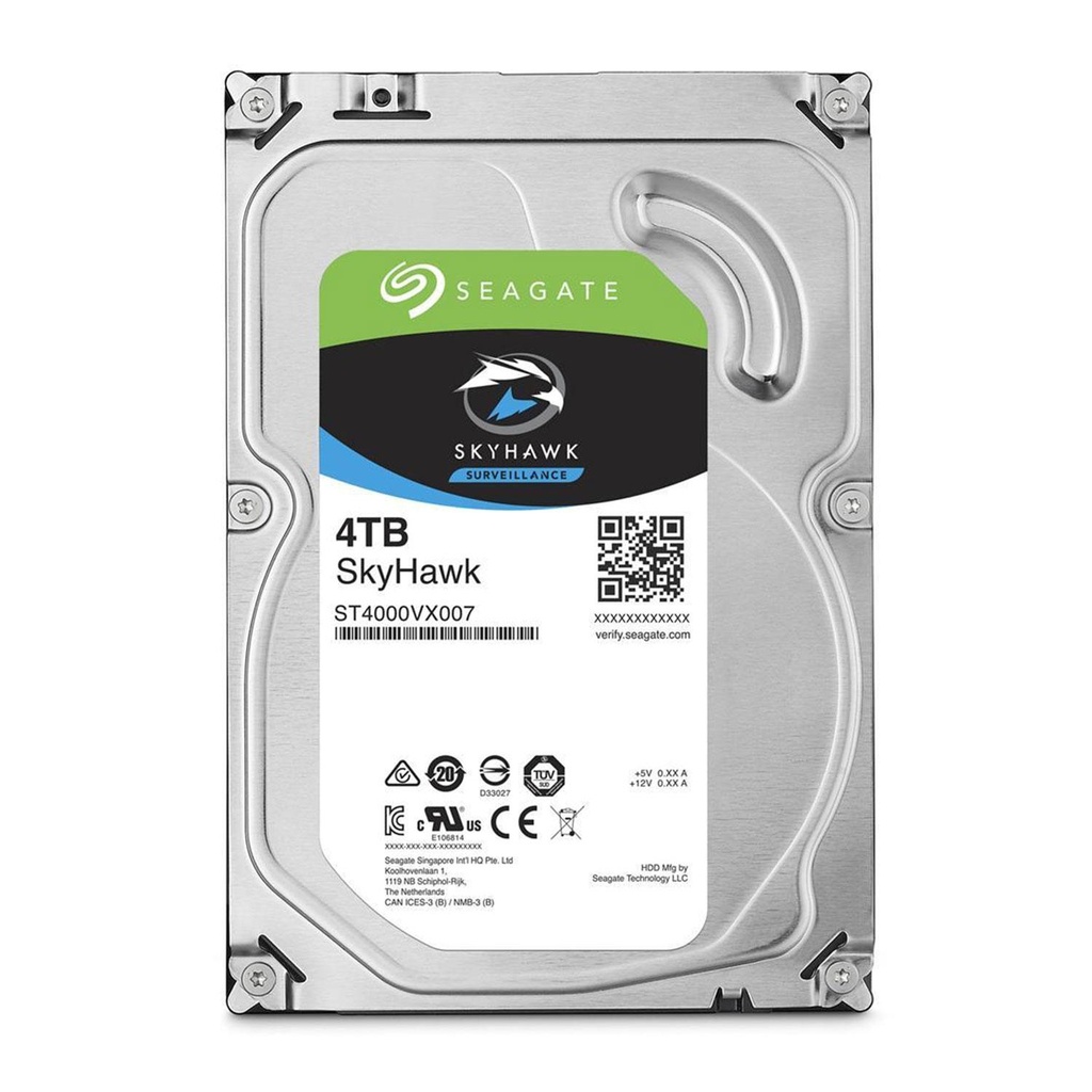 [ST4000VX007] 4TB SATA3 Seagate Skyhawk Harður Diskur, 64MB