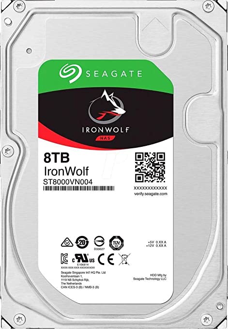 8TB SATA3 Seagate IronWolf NAS Harður Diskur, 256MB - Ábyrgð 3 ár