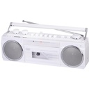 Trevi RR 501 Bluetooth kasettuferðahátalari, Hvítur