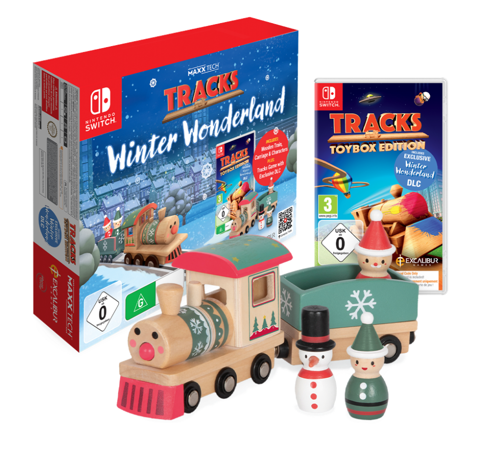 [1263738] Maxx Tech Tracks Winter Wonderland jólapakki fyrir Nintendo Switch leikjatölvur