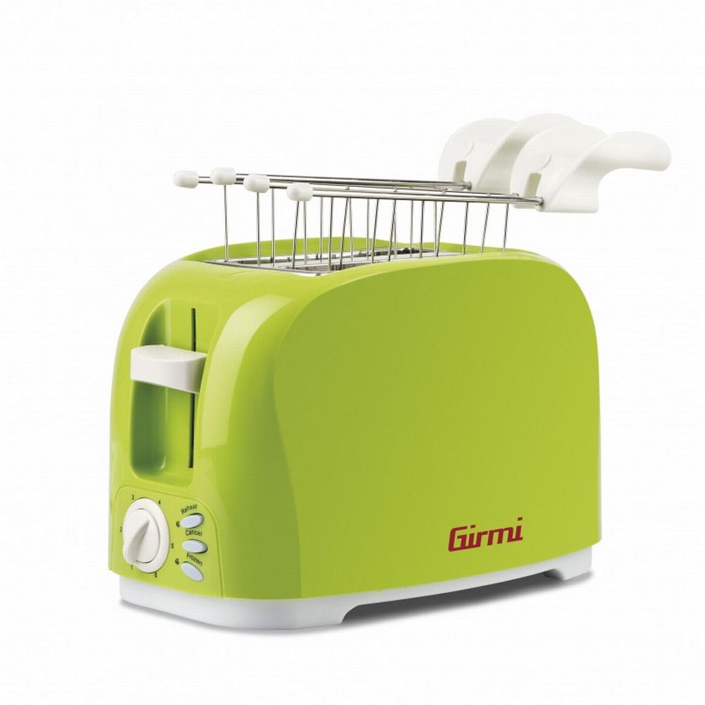 [TP1003] Girmi 750W brauðrist, 7 hitastillingar, Beyglu rist fylgir, græn