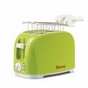 Girmi 750W brauðrist, 7 hitastillingar, Beyglu rist fylgir, græn