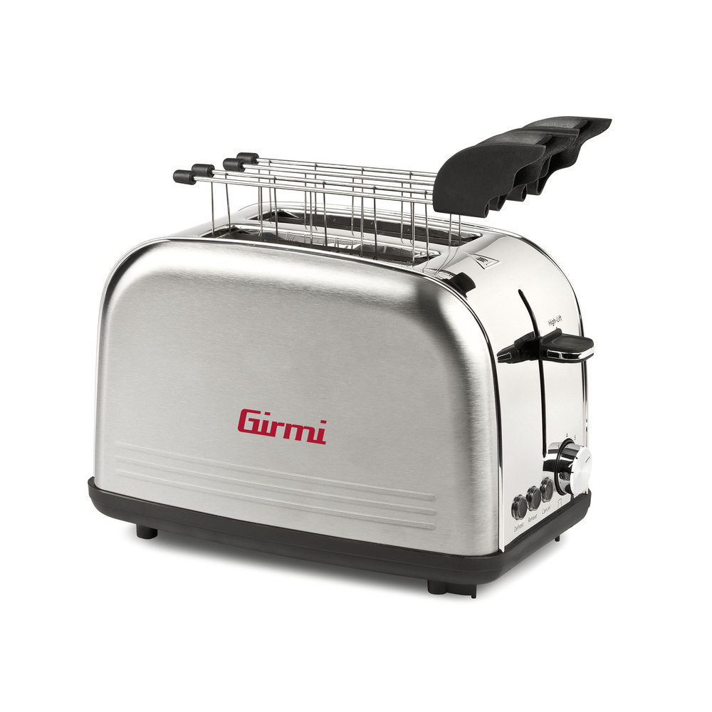 [TP5706] Girmi TP57 Brauðrist með töng, 8 hitastillingar, 800W, silfur
