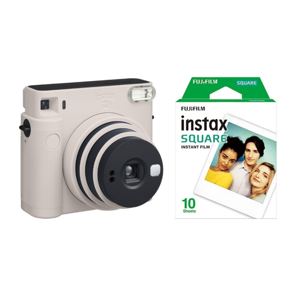 [1273662] Fujifilm instax SQUARE SQ 1 skyndimyndavél, hvít + pakki af ljósmyndapappír