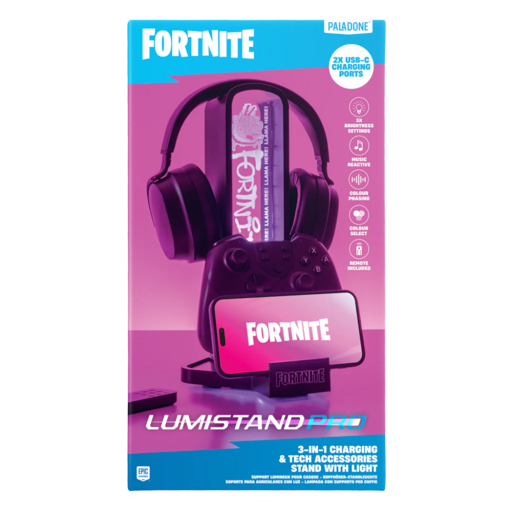 [1273891] Fortnite heyrnartólastandur með ljósi