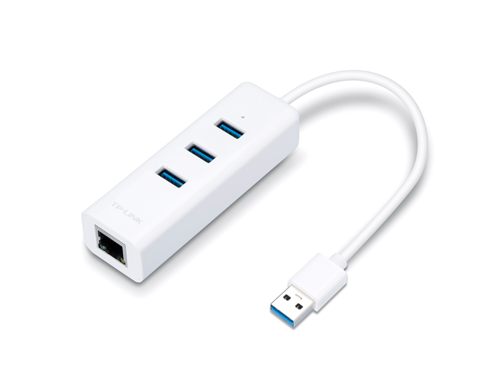 TP-Link UE330 10/100/1000 USB3 netkort með 3x USB3 Hub