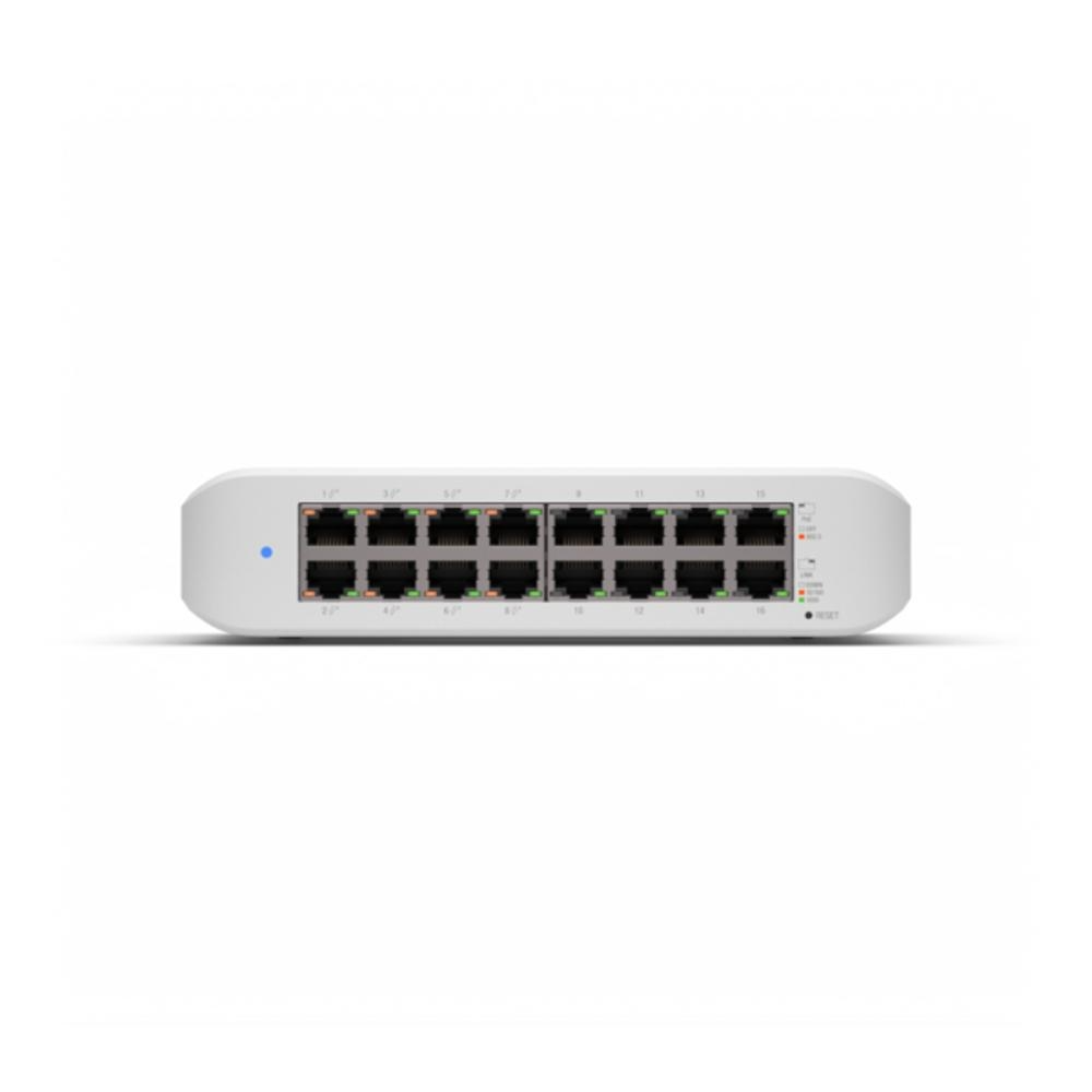 [USW-LITE-16-POE-EU] UniFi Sviss 16 x GbE með 8 x PoE+ L2