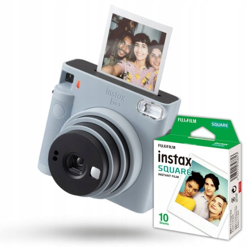 [1278137] Fujifilm instax SQUARE SQ 1 skyndimyndavél, blá + pakki af ljósmyndapappír