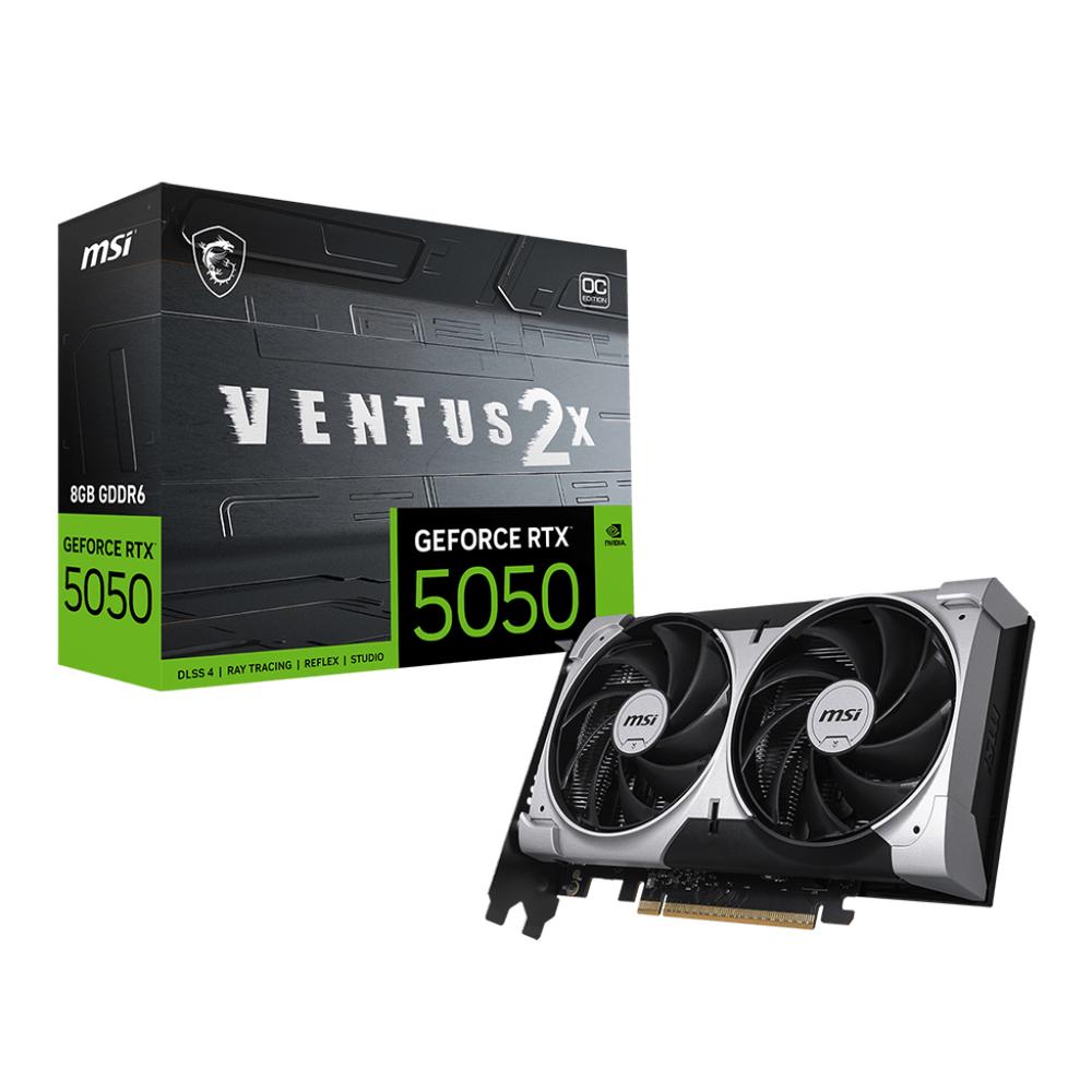 [V538-002R] MSI GeForce RTX 5050 8GB VENTUS 2X OC skjákort