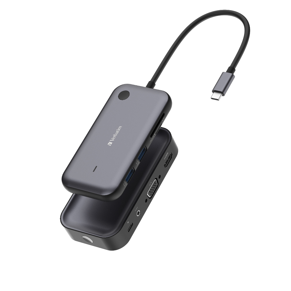 [VER32146] Verbatim ShareMyScreen USB-C skjámóttakari og FHD VGA/HDMI þráðlaus myndmerkjasendir