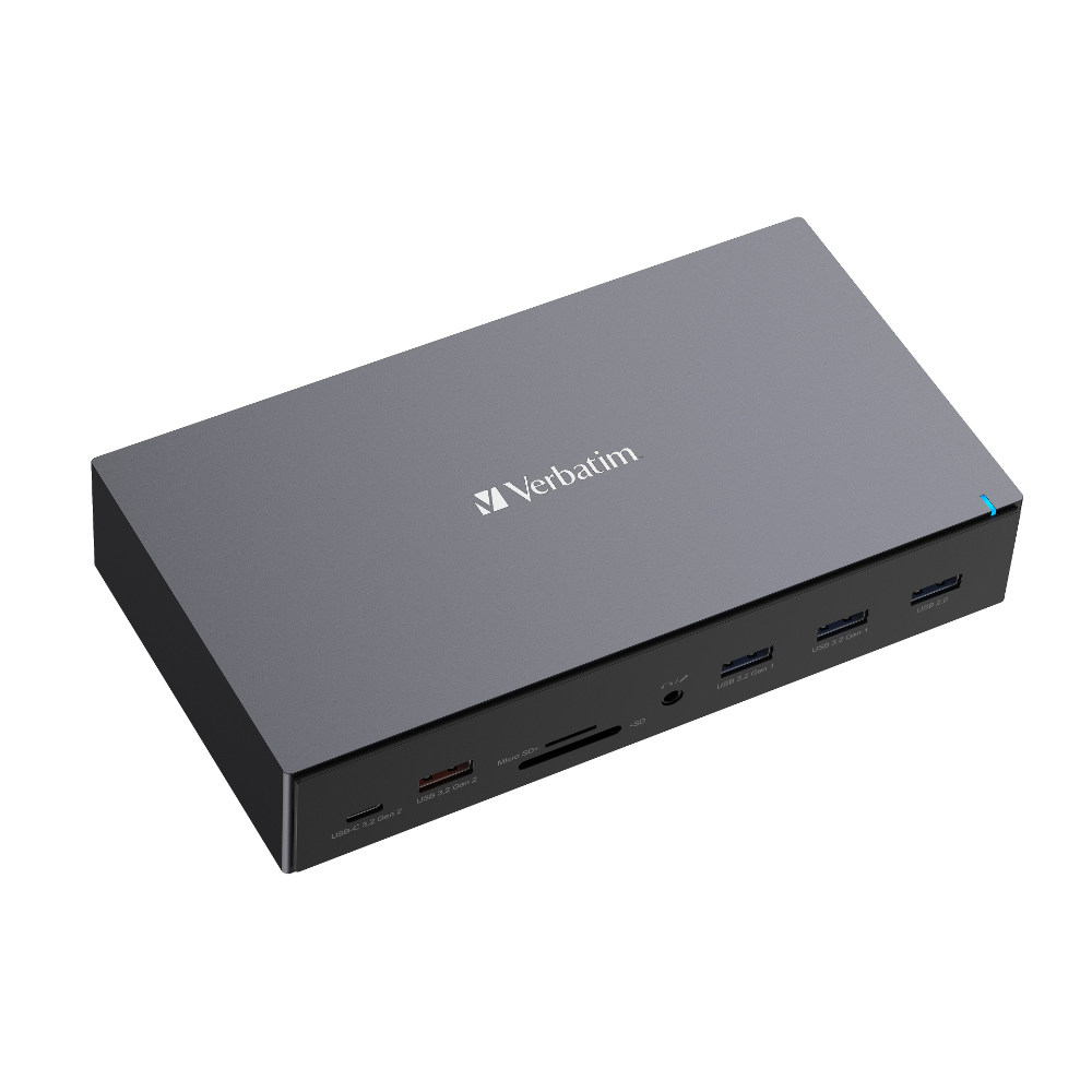 [VER32172] Verbatim USB-C Pro 17-in-1 100W fartölvudokka með 3x skjátengjum