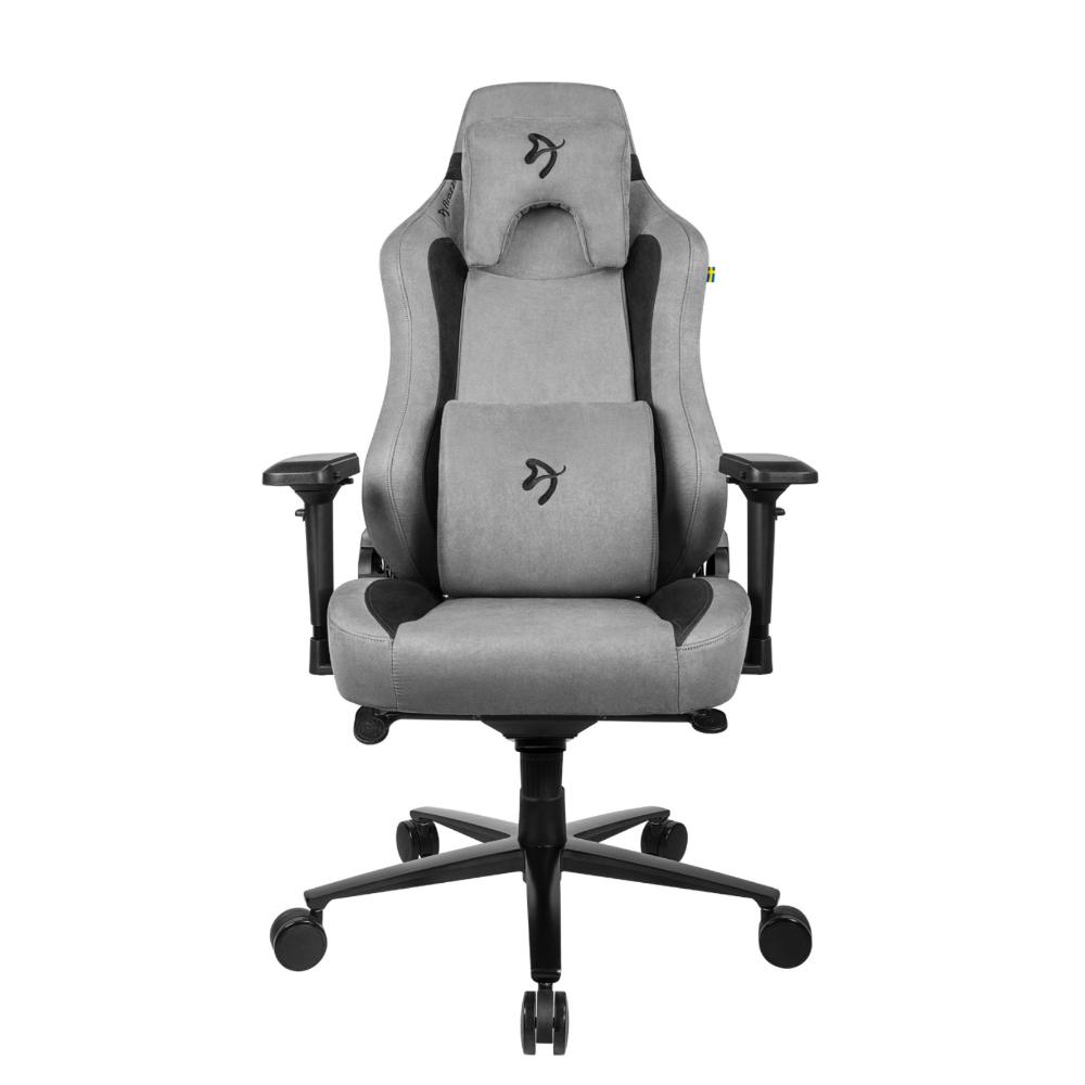 Arozzi Vernazza Supersoft Fabric leikjastóll, dökk grár