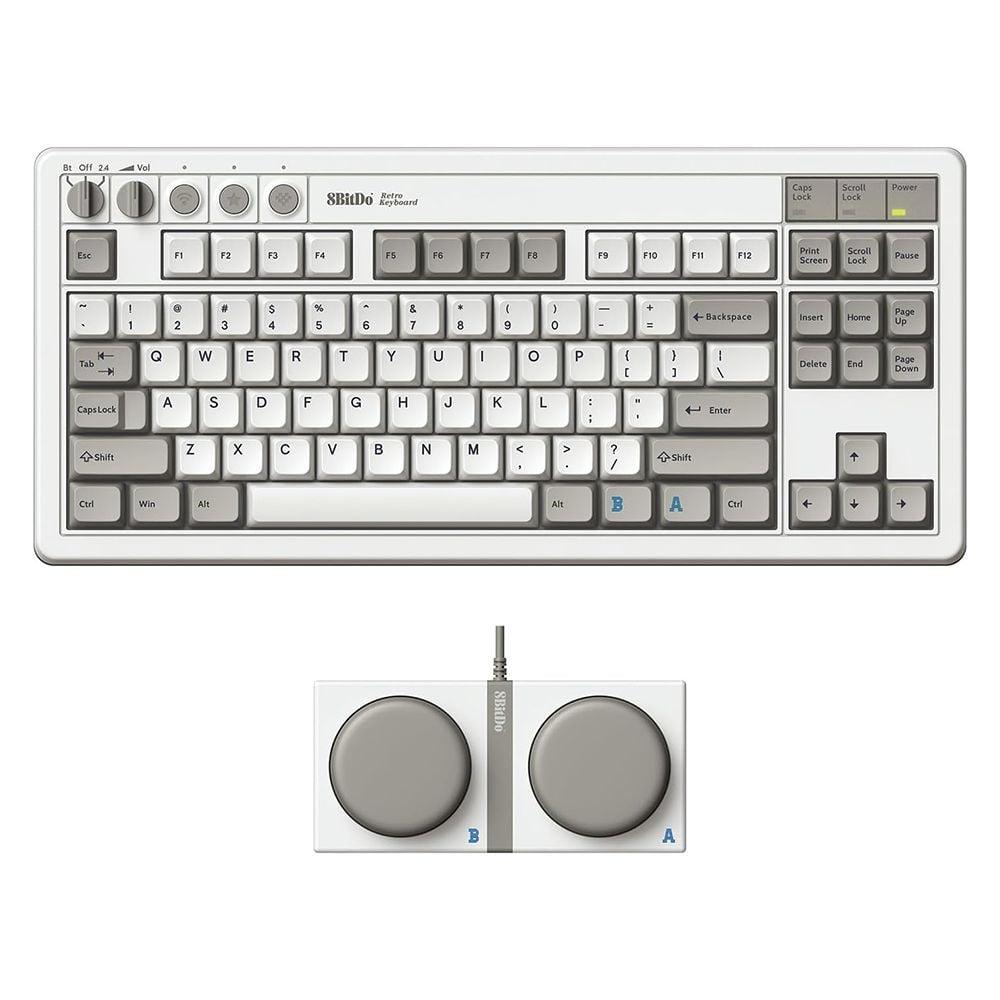 [1285479] 8BitDo þráðlaust 2.4GHz mekanískt retro leikjalyklaborð, M útgáfa