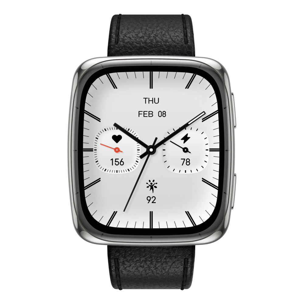[W2434GL2N] Amazfit Active 2 snjallúr, Black Leather