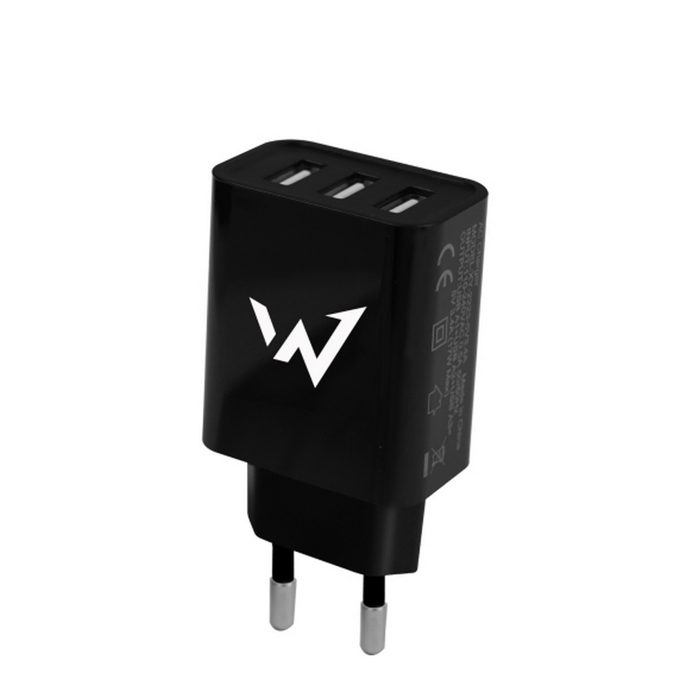 [WA15BK] 15W Energizer Wonder 3x USB-A hleðslutæki, svart
