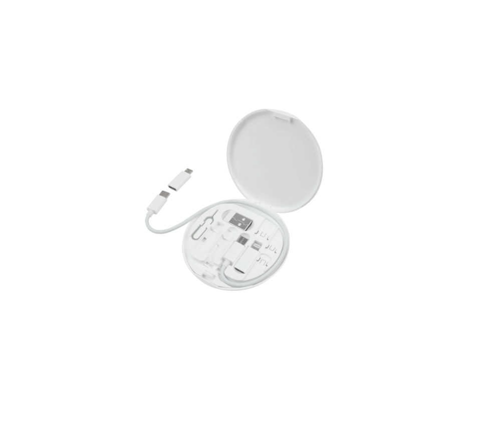 [WC151XAWH] Energizer 5-in-1 USB-A 26cm kapall, hvítur