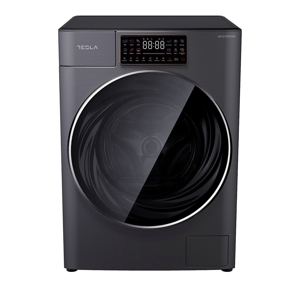 [WF101490CSA] Tesla WF101490CSA þvottavél, 10kg, Auto Dosing, dökkgrá