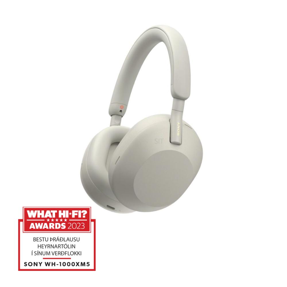 [WH1000XM5S.CE7] Sony 1000XM5 Bluetooth HD-NC heyrnartól, Silfur