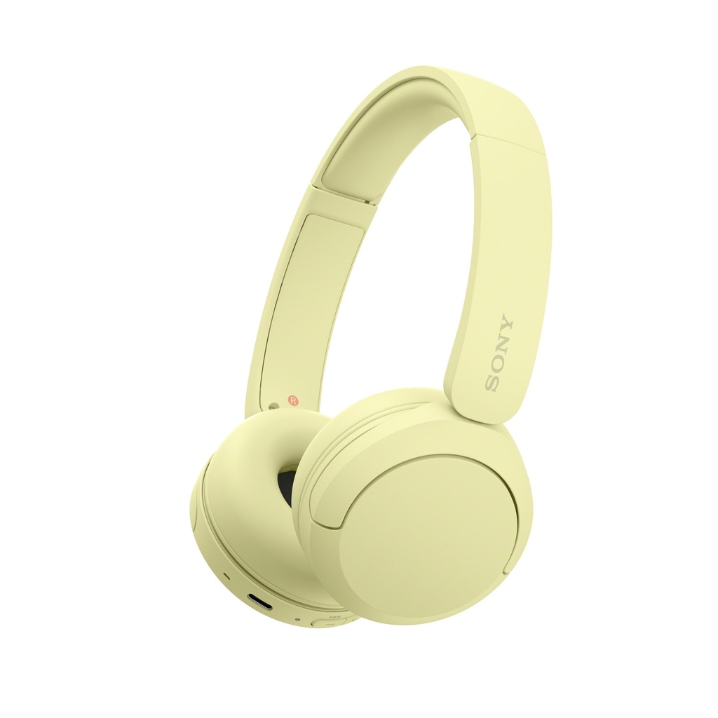 Sony WH-CH520 Bluetooth 5.2 heyrnartól, allt að 50klst, gul