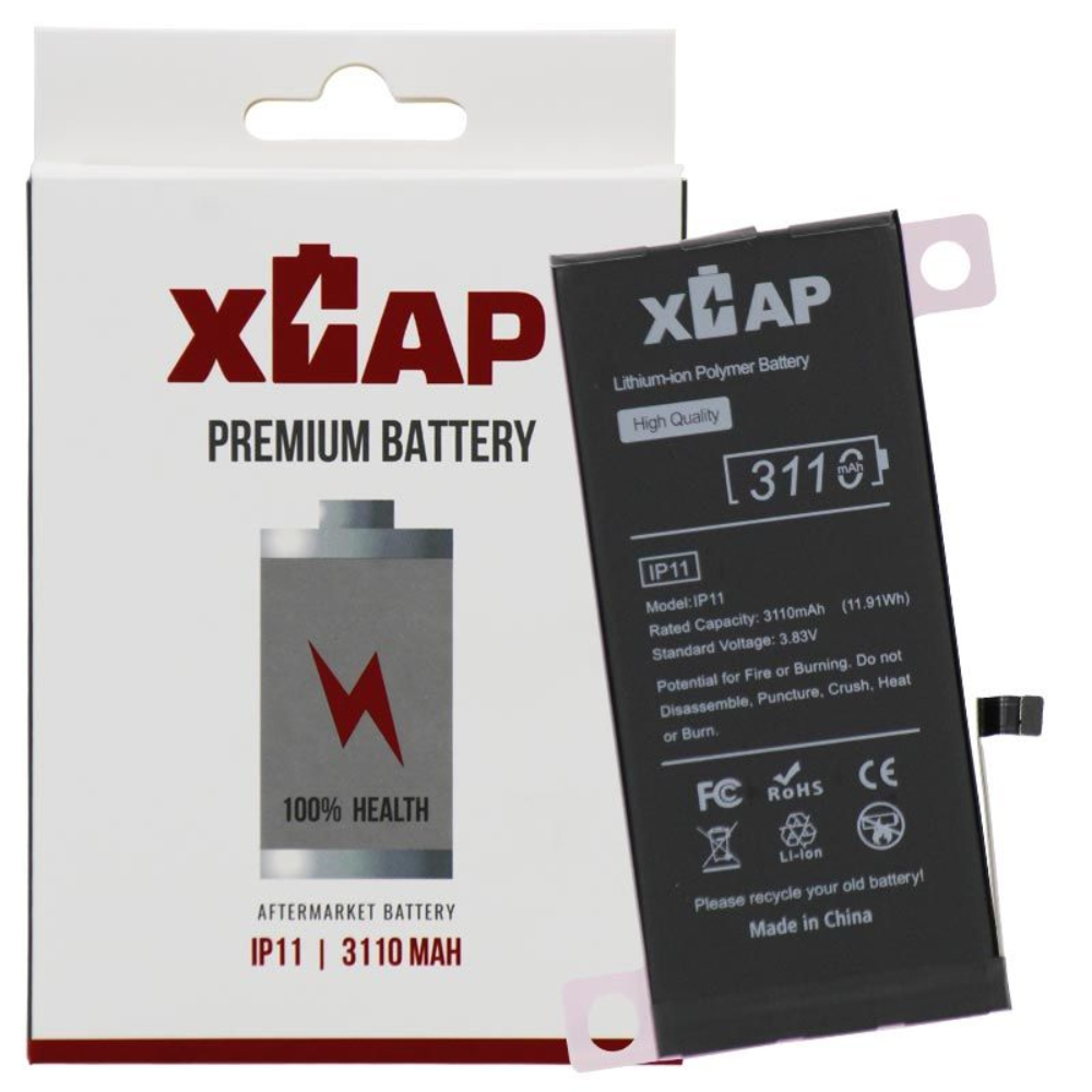 [XCAP-IP11-CBATTERY] XCAP connect rafhlaða fyrir iPhone 11 3110 mAh