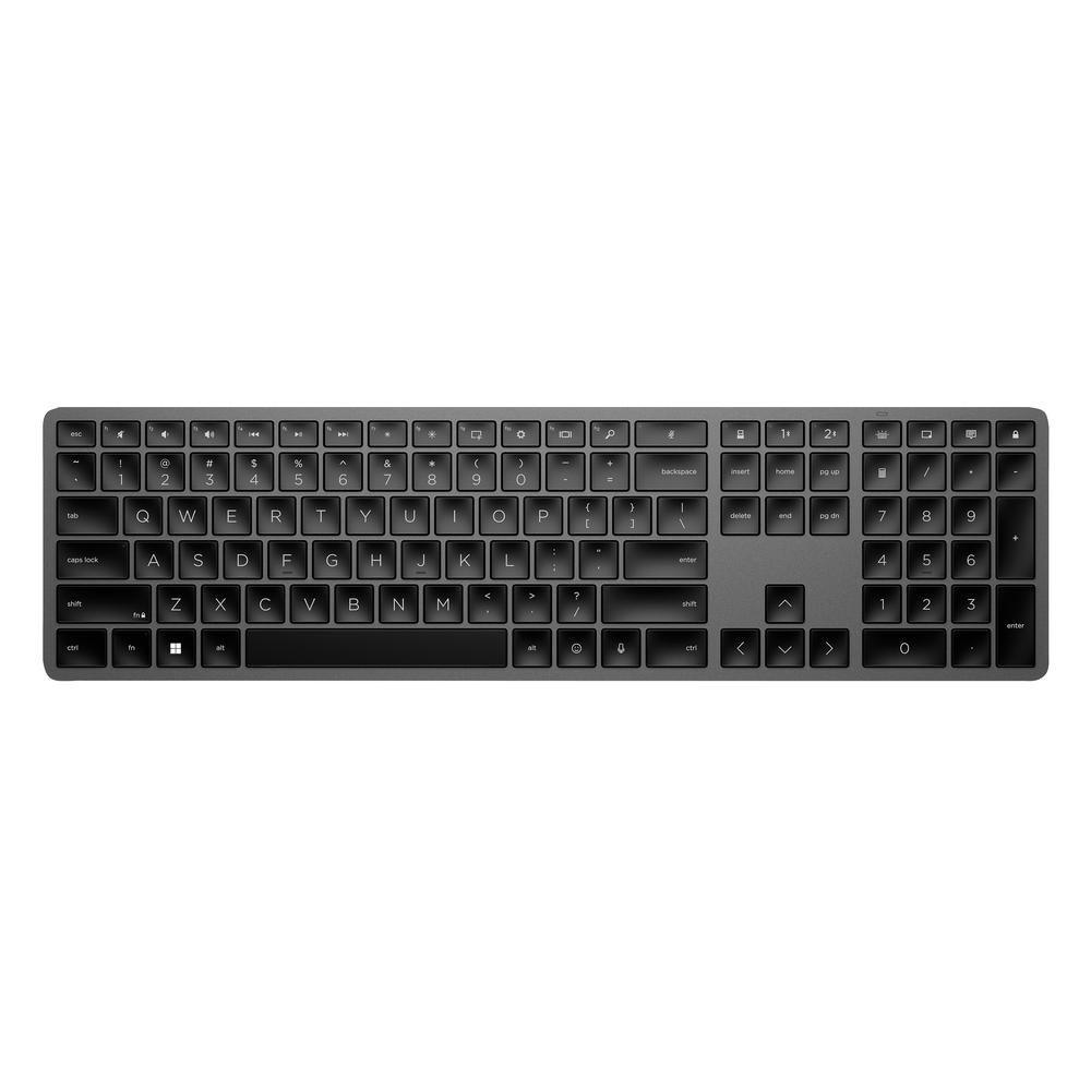 [3Z726AA] HP 975 þráðlaust Bluetooth lyklaborð með baklýsingu, svart, íslenskt