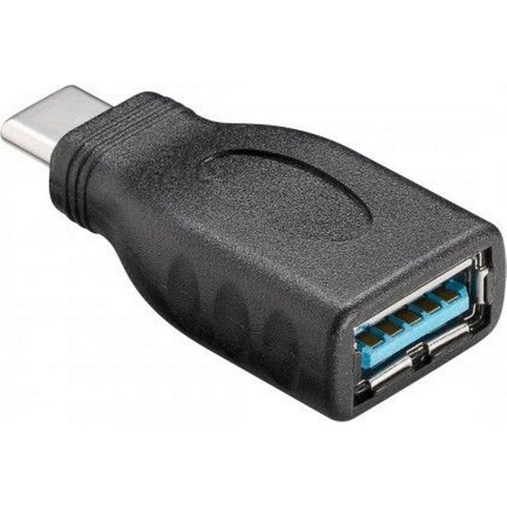 [45395] USB-A í USB-C 2.0 Nano breytistykki, svart