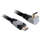 Delock HDMI 1.4 kapall með Ethernet, hann/hann angled, 4K, 1 metri