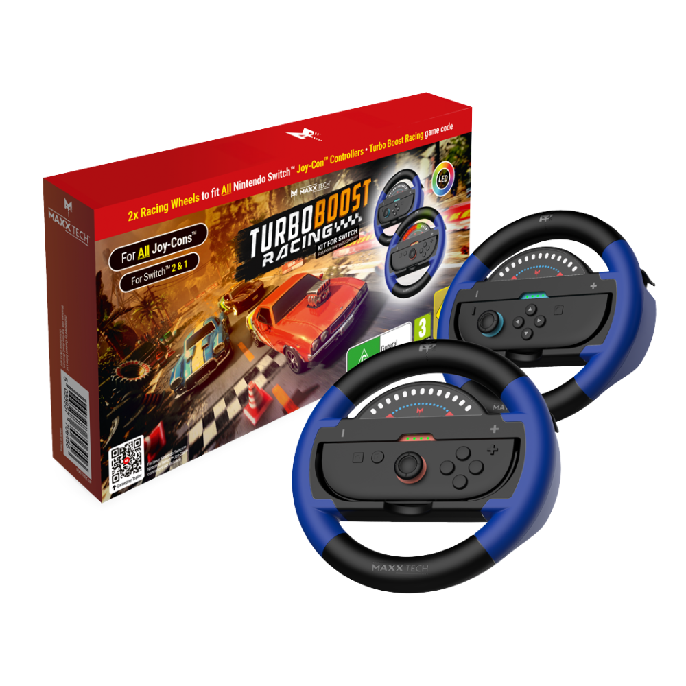 Maxx Tech Turbo Boost Racing Kit - Nintendo Switch 2 tölvuleikjapakki