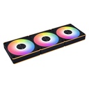 Lian-Li UniFan CL-Wireless RGB 3x 120mm kassaviftur í setti, svartar