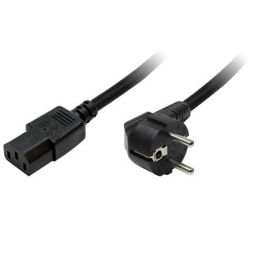 [CP090] Logilink Rafmagnssnúra Bein Schuko í C13 230V 1,8 m.