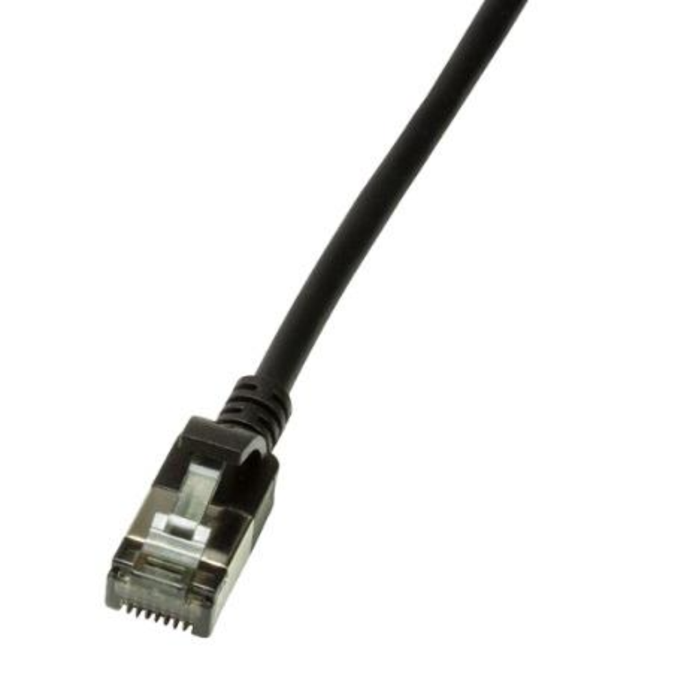 Netsnúra Cat6A RJ45-RJ45 U/FTP Ultraflex Svört 3.0 m