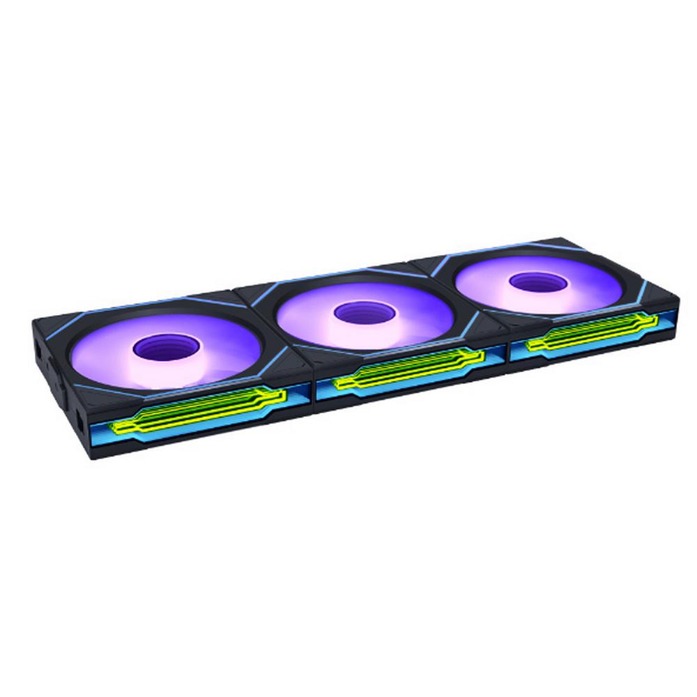 [12RSLIN1W3B] Lian-Li UniFan SL Infinity Wireless ARGB 120mm Reverse Blade kassaviftusett, svartar