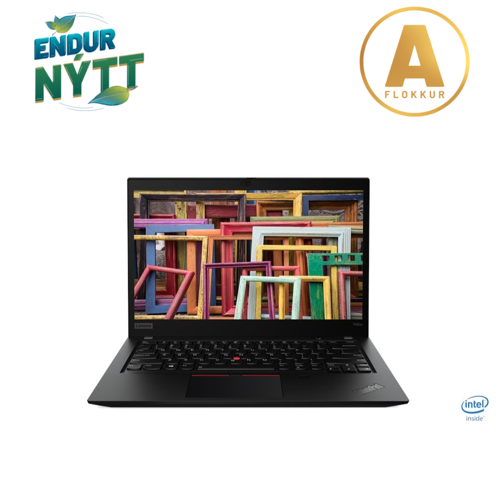 Lenovo ThinkPad T490s fartölva 14" FHD i5-8365U 16/512GB W11P, ísl. lykl., endurnýtt